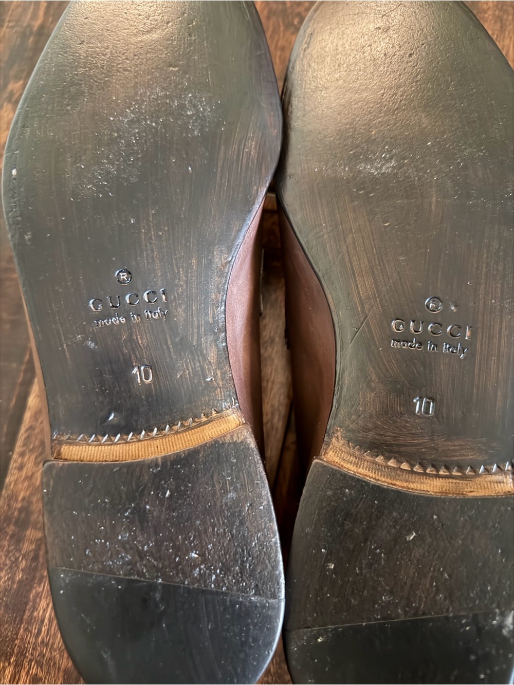 Men's Gucci Jordaan Loafers Sz UK 10 - Picture 7 of 8